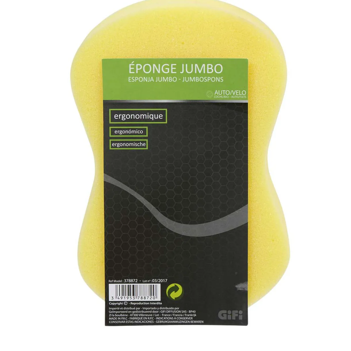 Nettoyage Et Entretien|Gifi Éponge Jumbo ergonomique grand format