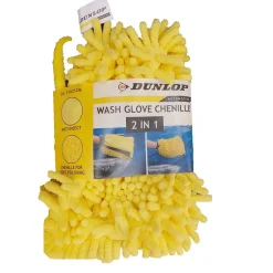 Nettoyage Et Entretien|Gifi Éponge lavage voiture 2en1 Dunlop microfibre chenille jaune