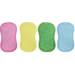Nettoyage Et Entretien|Gifi Éponge microfibre multicolore x4 - 16x9cm