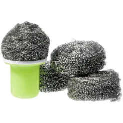 Nettoyage Et Entretien|Gifi Éponge spirale en inox à récurer avec poignée x4