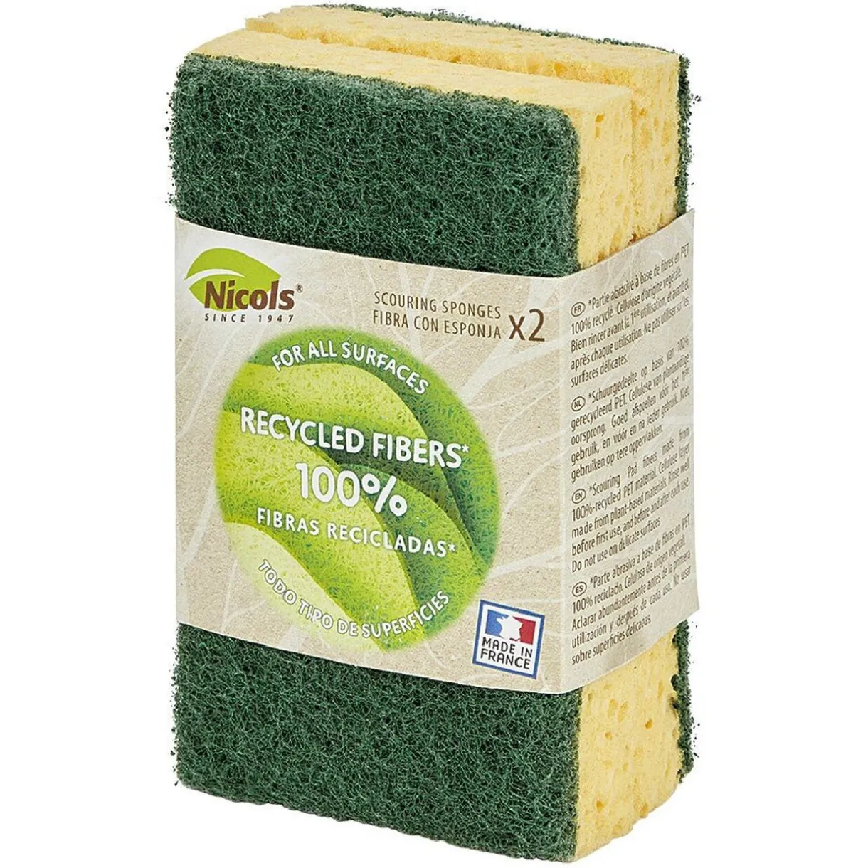 Nettoyage Et Entretien|Gifi Éponge végétale grattante Nicols x2