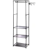 Rangement|Gifi Portant à vêtements avec 3 tablettes métal plastique noir