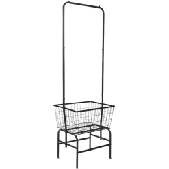 Rangement|Gifi Portant à vêtements avec panier de rangement métal noir
