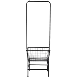 Rangement|Gifi Portant à vêtements avec panier de rangement métal noir