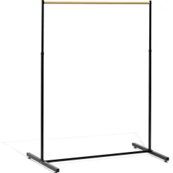 Rangement|Gifi Portant en métal hauteur réglable décor bois et noir