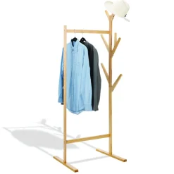 Rangement|Gifi Portant et porte manteau en pin