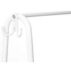 Rangement|Gifi Portant vêtement simple blanc avec 2 tablettes