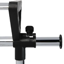 Rangement|Gifi Portant vêtements à roulettes noir et gris