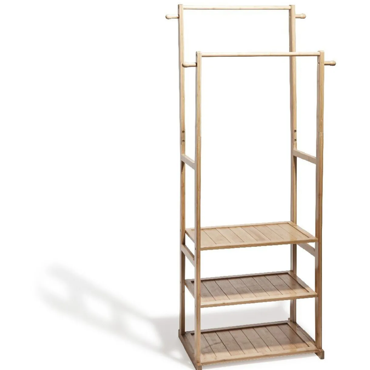 Rangement|Gifi Portant vêtements double bambou