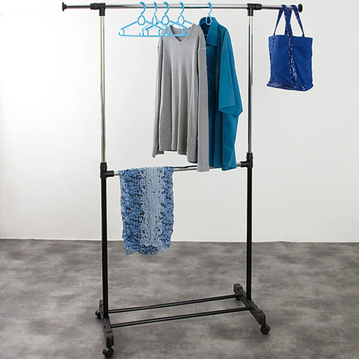 Rangement|Gifi Portant vêtements double noir