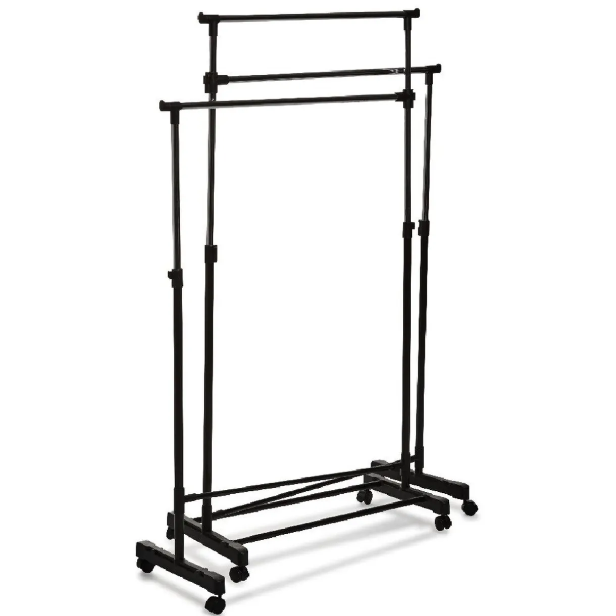 Rangement|Gifi Portant vêtements triple à roulettes