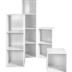 Rangement|Gifi Porte Box Cube bois blanc