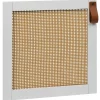 Rangement|Gifi Porte Box Cube 32,2x32,2x1,2cm quadrillage rotin et bois blanc