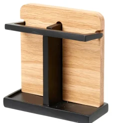 New Gifi Porte brosses à dents couleur bois et noir