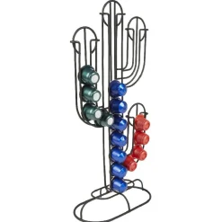 Porte capsule café déco en forme de cactus noir^Gifi Best