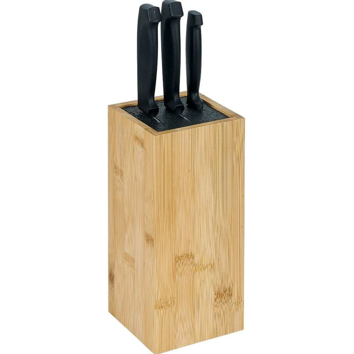 Porte couteaux en bambou 10,5x10,5xH22cm^Gifi Hot