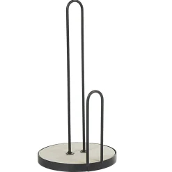 Porte essuie-tout métal bambou beige noir^Gifi Clearance