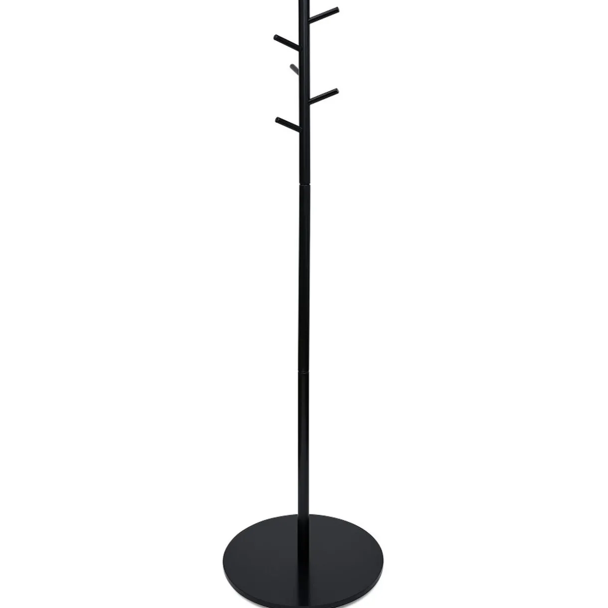 Rangement|Gifi Porte manteau bois noir 5 crochets 50xH170cm