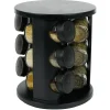 Porte épice rotatif avec 9 pots métal Ø17xH20cm^Gifi New