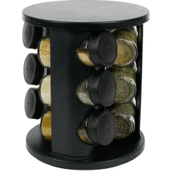 Porte épice rotatif avec 9 pots métal Ø17xH20cm^Gifi New