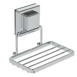 Gifi Porte savon blanc à ventouse gris