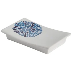 Hot Gifi Porte savon blanc design cyclade bleu