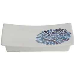 Hot Gifi Porte savon blanc design cyclade bleu