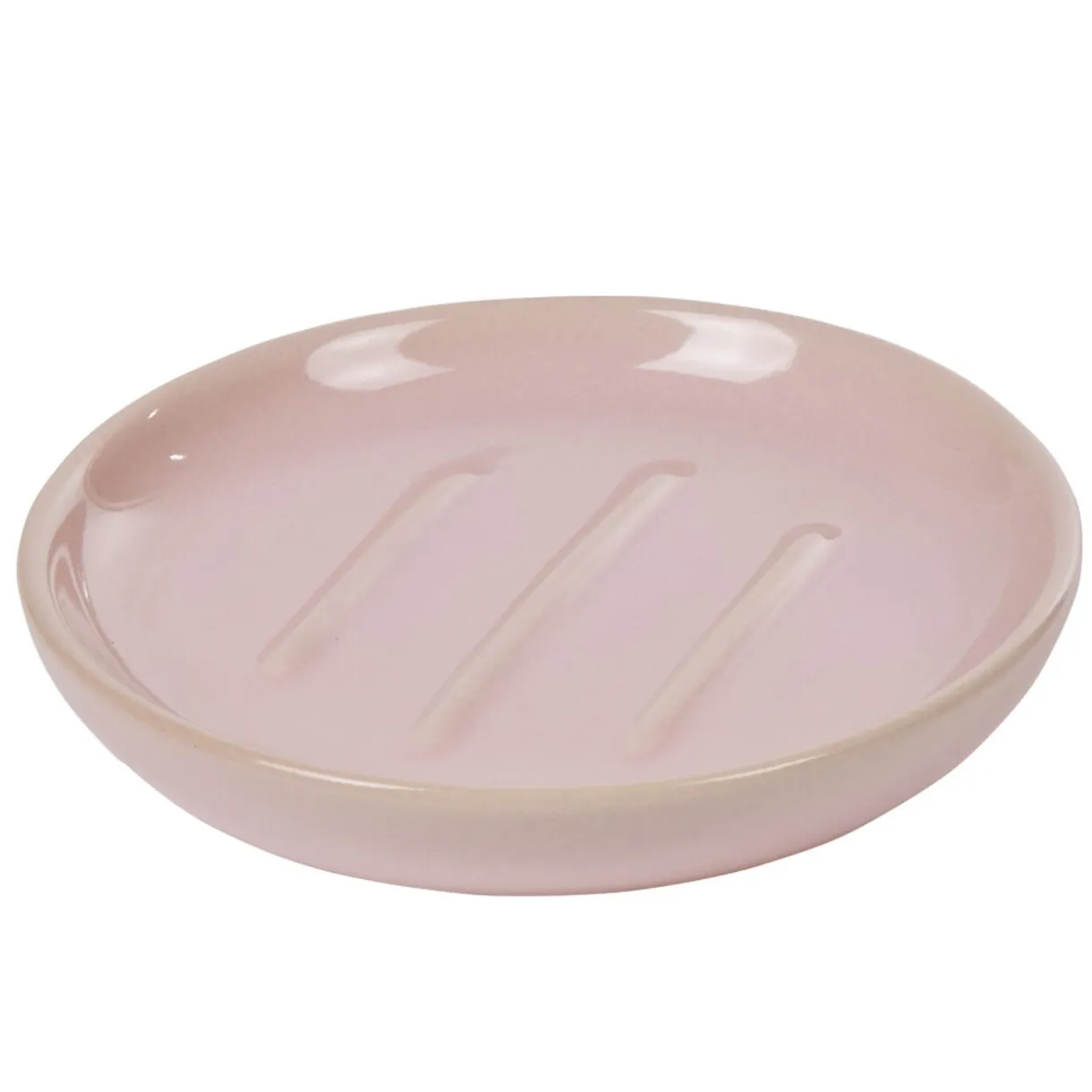 New Gifi Porte savon céramique rose
