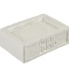 Hot Gifi Porte savon écru avec inscription pure soap