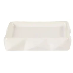 Best Gifi Porte savon design blanc froissé
