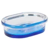 Best Gifi Porte savon en verre effet tie and die bleu