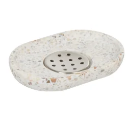 Outlet Gifi Porte savon Terrazzo résine effet granit beige