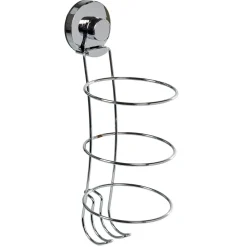 New Gifi Porte sèche cheveux à ventouse inox
