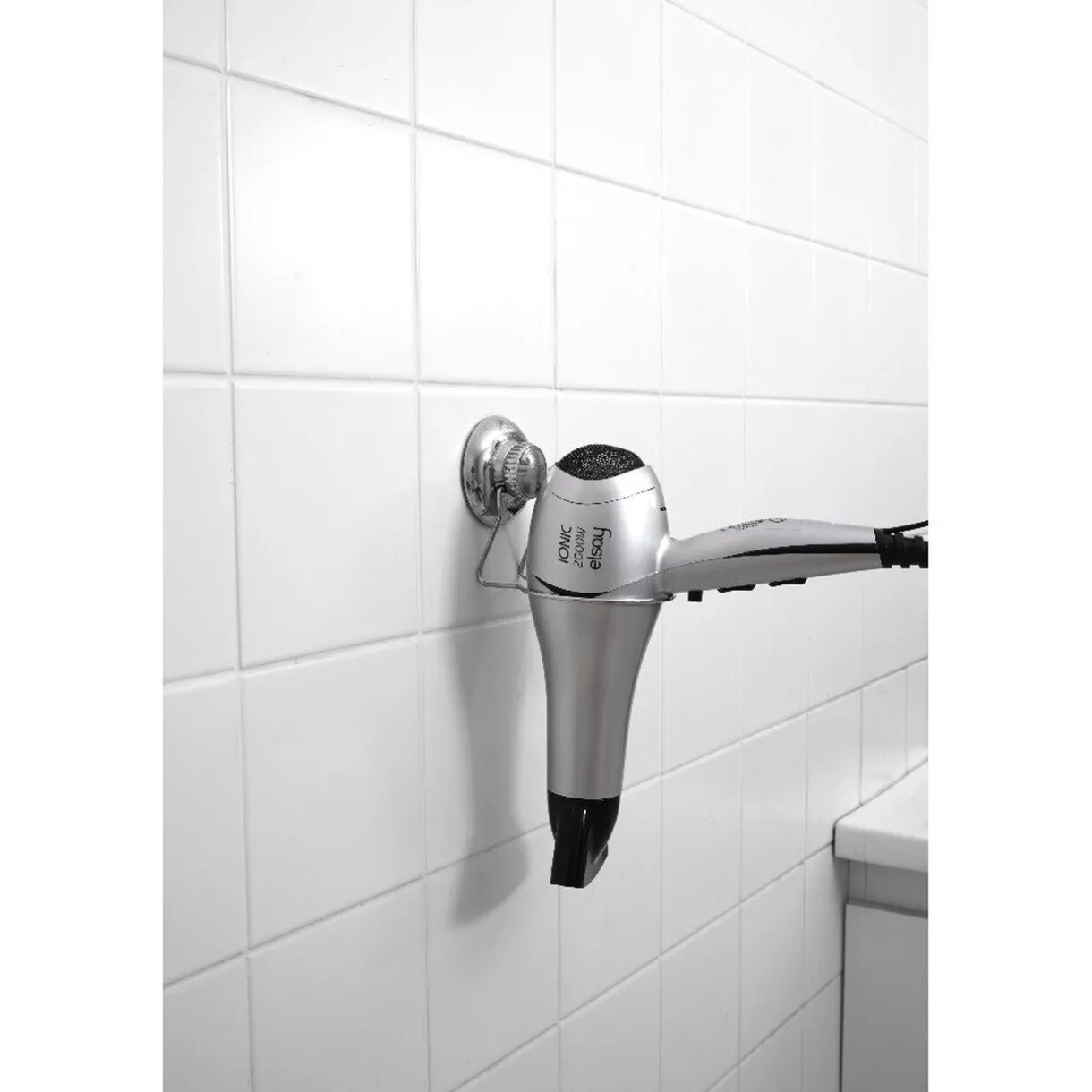 New Gifi Porte sèche cheveux avec ventouse