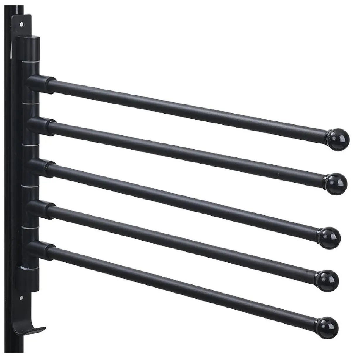 Outlet Gifi Porte serviette 5 niveaux noir