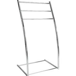 Outlet Gifi Porte serviettes à 3 niveaux gris chromé