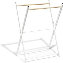 Gifi Porte serviettes blanc et naturel