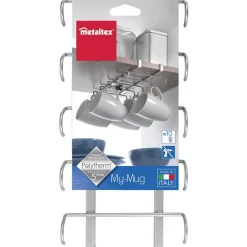 Porte tasse x10 Metaltex à fixer sur étagère^Gifi Best