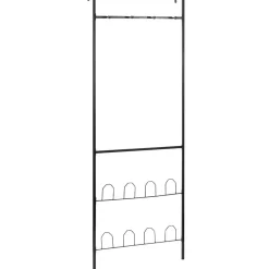 Rangement|Gifi Porte-manteaux range chaussures de porte noir