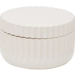 Discount Gifi Porte-savon plastique rose effet rainuré Ø7,5xH9,5cm