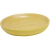 Best Gifi Porte-savon rond céramique jaune Ø10xH2cm