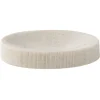 Gifi Porte-savon rond plastique beige effet texturé Ø11xH2,5cm