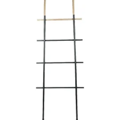 Sale Gifi Porte-serviette échelle gris anthracite naturel