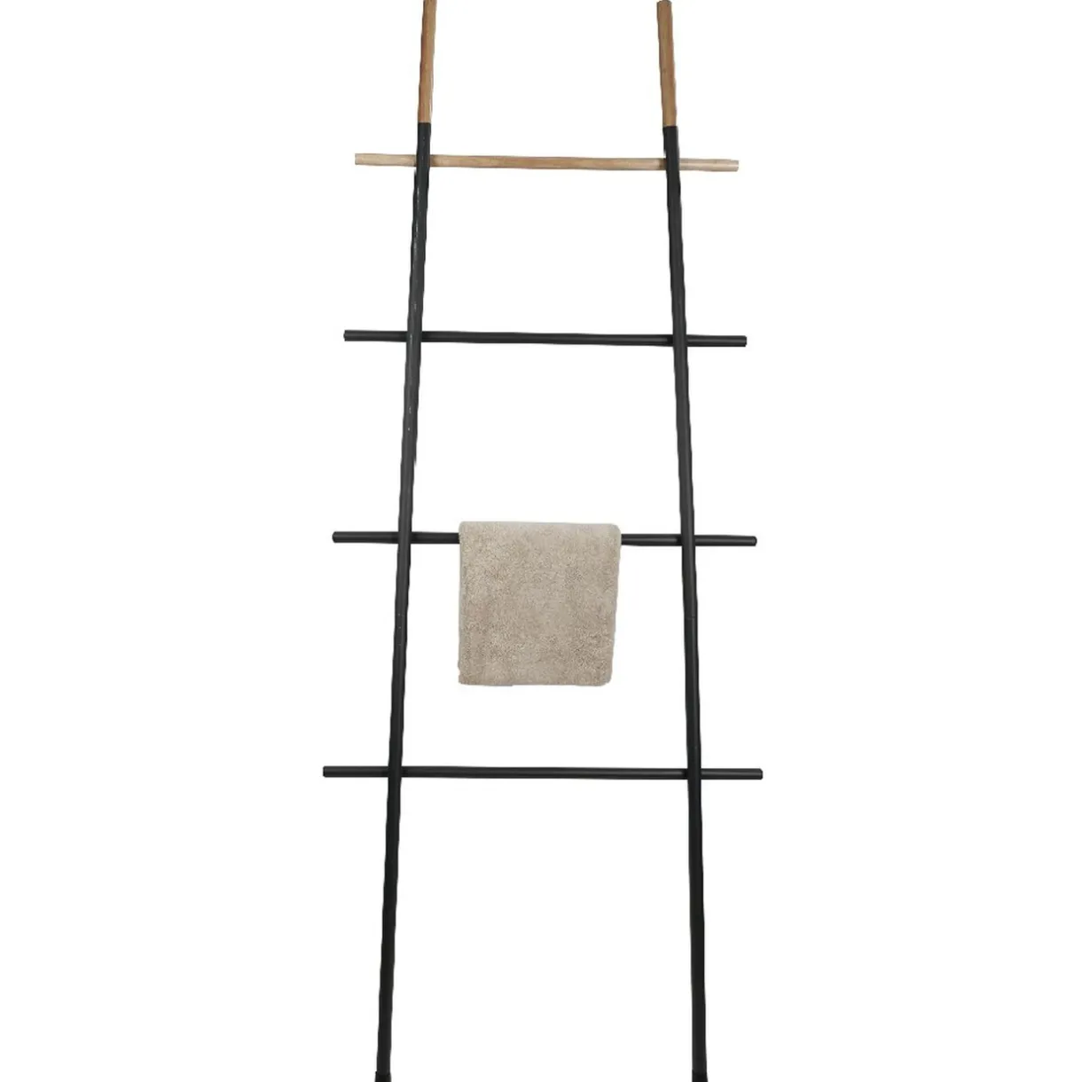 Sale Gifi Porte-serviette échelle gris anthracite naturel