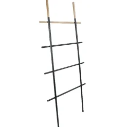 Sale Gifi Porte-serviette échelle gris anthracite naturel