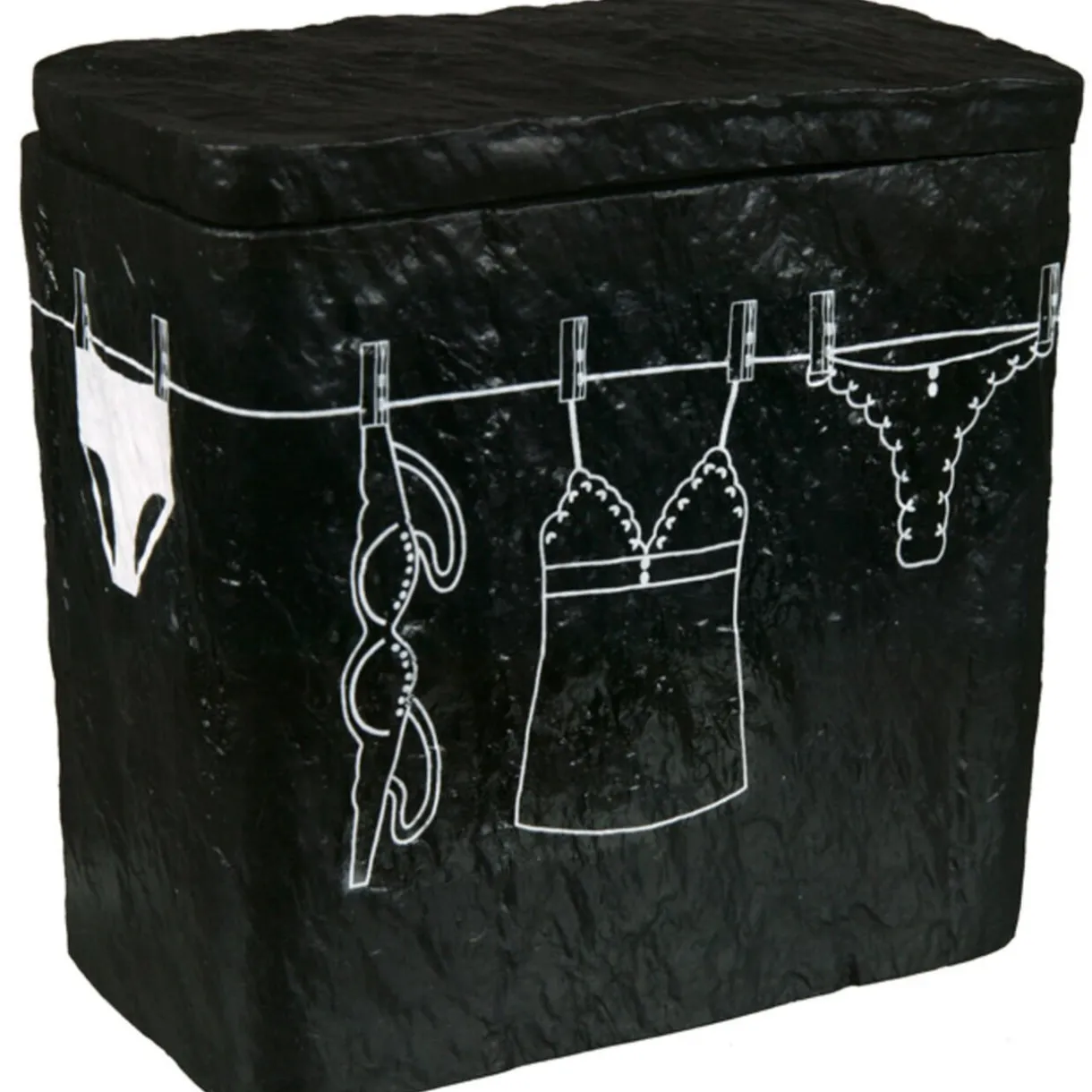 Rangement|Gifi Pot à coton noir