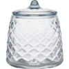 Sale Gifi Pot à coton verre bleu Ø10xH12cm