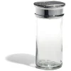 Pot à épice en verre et couvercle métal Ø5xH10,2cm^Gifi Best