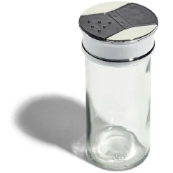 Pot à épice en verre et couvercle métal Ø5xH10,2cm^Gifi Best