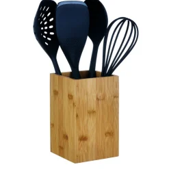 Pot à ustensiles de cuisine en bambou^Gifi Clearance